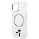 Etui Karl Lagerfeld Iconic Karl&Choupette MagSafe na iPhone 14 Plus - przezroczyste