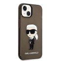 Etui Karl Lagerfeld Ikonik Karl na iPhone 14 - czarne