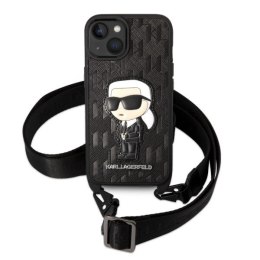 Etui Karl Lagerfeld Monogram Ikonik Patch na iPhone 14 Plus - czarne