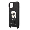 Etui Karl Lagerfeld Monogram Ikonik Patch na iPhone 14 Plus - czarne