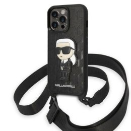 Etui Karl Lagerfeld Monogram Ikonik Patch na iPhone 14 Pro - czarne