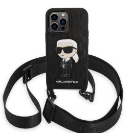 Etui Karl Lagerfeld Monogram Ikonik Patch na iPhone 14 Pro - czarne