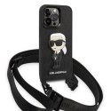 Etui Karl Lagerfeld Monogram Ikonik Patch na iPhone 14 Pro - czarne