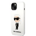 Etui Karl Lagerfeld Silicone Ikonik na iPhone 14 Plus - białe