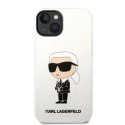 Etui Karl Lagerfeld Silicone Ikonik na iPhone 14 Plus - białe