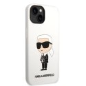 Etui Karl Lagerfeld Silicone Ikonik na iPhone 14 Plus - białe