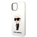 Etui Karl Lagerfeld Silicone Ikonik na iPhone 14 Plus - białe