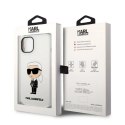 Etui Karl Lagerfeld Silicone Ikonik na iPhone 14 Plus - białe