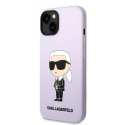 Etui Karl Lagerfeld Silicone Ikonik na iPhone 14 Plus - purpurowe