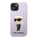 Etui Karl Lagerfeld Silicone Ikonik na iPhone 14 Plus - purpurowe