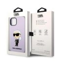 Etui Karl Lagerfeld Silicone Ikonik na iPhone 14 Plus - purpurowe