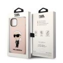 Etui Karl Lagerfeld Silicone Ikonik na iPhone 14 Plus - różowe