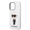 Etui Karl Lagerfeld Silicone Ikonik na iPhone 14 Pro - białe