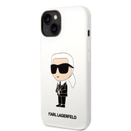 Etui Karl Lagerfeld Silicone Ikonik na iPhone 14 - białe