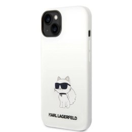 Etui Karl Lagerfeld Silicone Choupette MagSafe na iPhone 14 Plus - białe