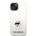 Etui Karl Lagerfeld Silicone Choupette MagSafe na iPhone 14 Plus - białe