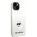 Etui Karl Lagerfeld Silicone Choupette MagSafe na iPhone 14 Plus - białe