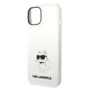 Etui Karl Lagerfeld Silicone Choupette MagSafe na iPhone 14 Plus - białe