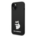 Etui Karl Lagerfeld Silicone Choupette MagSafe na iPhone 14 Plus - czarne