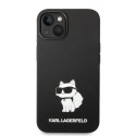 Etui Karl Lagerfeld Silicone Choupette MagSafe na iPhone 14 Plus - czarne