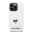 Etui Karl Lagerfeld Silicone Choupette MagSafe na iPhone 14 Pro Max - białe