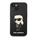 Etui Karl Lagerfeld Silicone Ikonik Magsafe na iPhone 14 Plus - czarne