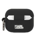 Etui Karl Lagerfeld Silicone Karl & Choupette na AirPods Pro - czarne