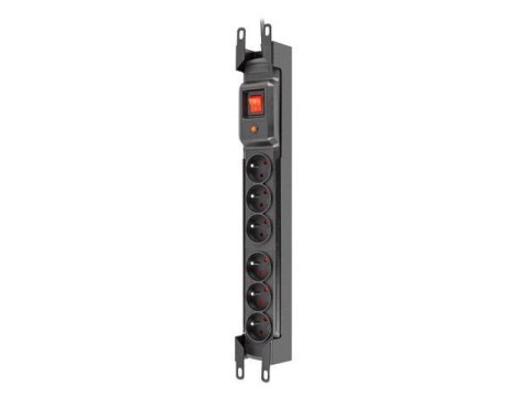 ARMAC Listwa zasilająca Armac Rack 19" M6 1,5m 6 gniazd IEC czarna