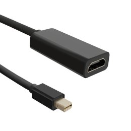 Qoltec Adapter Qoltec Mini DisplayPort męski / HDMI A żeński 1080p | 0,2m