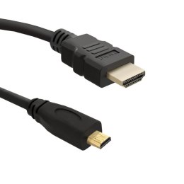 Qoltec Kabel HDMI 1.4 A męski / Micro HDMI D męski | 2,0m