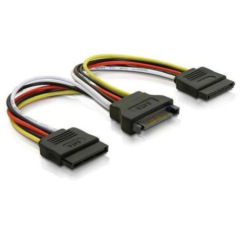 Qoltec Kabel SATA Qoltec rozgałęziacz na 2xSATA M/2*F 0,5m