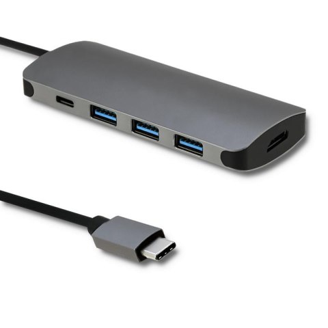 Qoltec Kabel adapter Qoltec USB 3.1 C / 3x USB 3.0 | USB typ C | HDMI