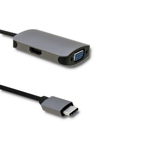 Qoltec Kabel adapter Qoltec USB 3.1 C / HDMI | VGA