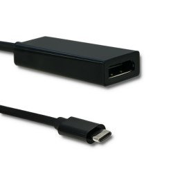 Qoltec Kabel adapter Qoltec USB 3.1 typ C M / DisplayPort Żeński | 4K | 0,23m