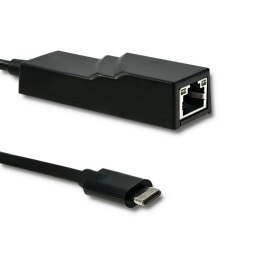 Qoltec Kabel adapter Qoltec USB 3.1 typ C M / RJ-45 F | 0,2m