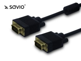 SAVIO Kabel VGA (M) - VGA (M) ekranowany +2 feryty Savio CL-29 1,8