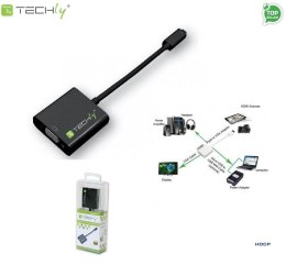 Techly Adapter Techly HDMI-VGA5 micro HDMI (D) męski na VGA żeński, czarny 0,1m IDATA