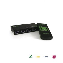 Techly Przełącznik Techly HDMI 3/1 z pilotem, 4K2K UHD 3D, czarny