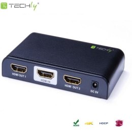 Techly Rozdzielacz / Splitter Techly AV HDMI 2.0 1/2 Ultra HD 4Kx2K 3D