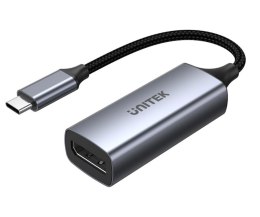 UNITEK Kabel Adapter Unitek V1409A USB-C - DP 1.2 4K@60Hz, Alu, 0,15m