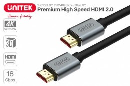 UNITEK Kabel HDMI Unitek Y-C138LGY PREMIUM HDMI 2.0 2m