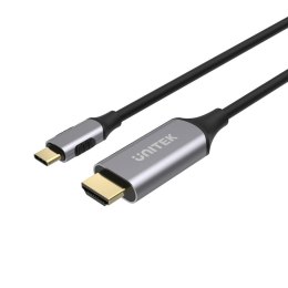 UNITEK Kabel adapter Unitek V1125A USB Typ-C - HDMI 2.0 1,8m czarny