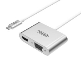 UNITEK Kabel adapter Unitek Y-V100 USB Typ-C 3.1 na HDMI/VGA