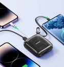 Joyroom powerbank 10000mAh Jelly Series 22.5W z wbudowanym kablem USB C czarny (JR-L002)