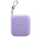 Joyroom powerbank 10000mAh Jelly Series 22.5W z wbudowanym kablem USB C fioletowy (JR-L002)