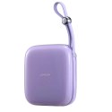 Joyroom powerbank 10000mAh Jelly Series 22.5W z wbudowanym kablem USB C fioletowy (JR-L002)