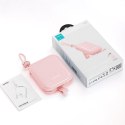 Joyroom powerbank z kablami USB C i Lightning oraz podstawką Cutie Series 10000mAh 22.5W różowy (JR-L008)