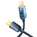 Kabel Joyroom A4 USB-C / Lightning 20W 1.2m z wyświetlaczem - czarny