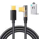 Kabel Joyroom Gaming Cable S-CC100A6 USB-C (kątowy) / USB-C (prosty) 100W 1.2m - czarny