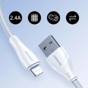 Kabel Joyroom Surpass Series A11 USB-A / Lightning 2.4A 1.2 m - biały